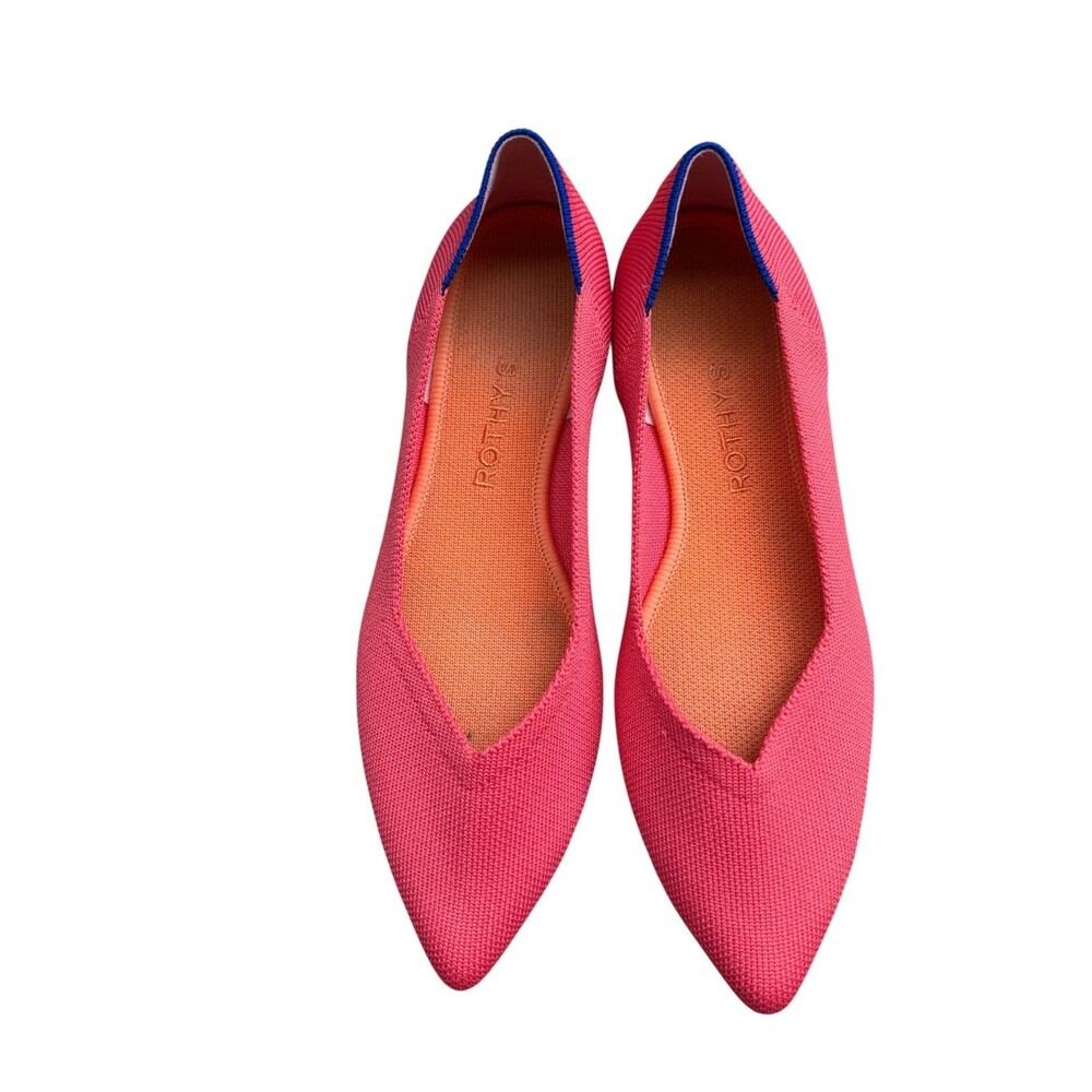 Rothy's The Point Ballet Flat Womens 8 Pink Pointed Toe Washable Shoes
